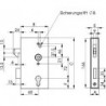 Serrure 140S-30,PZ,E72,VK8,D60,1 tour,brillant