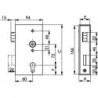 Serrure 140UNIG-30 PZ,E72,VK8,D60,2 tours