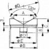 Tete en vé n°6441 Ø-ext. 65 mm