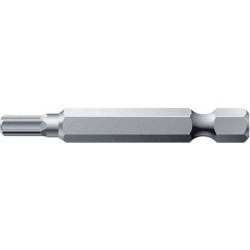 Embout tenace 1/4" DIN3126E6,3 six pans femelle 2,5x50mm Wera 1 PCS