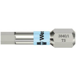 Embout inox 1/4" DIN3126C6,3 six pans femelle 3x25mm Wera 1 PCS