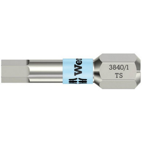 Embout inox 1/4" DIN3126C6,3 six pans femelle 4x25mm Wera 1 PCS
