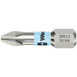 Embout inox 1/4" DIN3126C6,3 PH1x25mm Wera 1 PCS