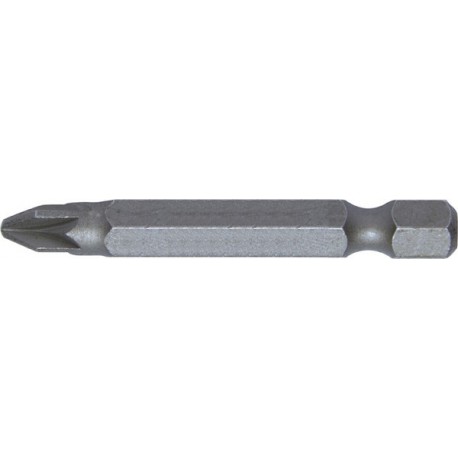 Embout semi-dur, pour vis cruciforme 1/4'' PZ, avec zone de torsion, 50 mm de long, Dimensions : PZ 2