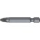 Embout semi-dur, pour vis cruciforme 1/4'' PZ, avec zone de torsion, 50 mm de long, Dimensions : PZ 2
