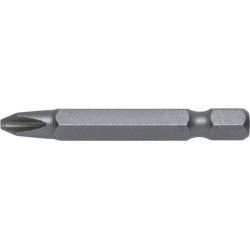 Embout semi-dur, pour vis cruciforme 1/4'' PH, avec zone de torsion, 50 mm de long, Dimensions : PH 2