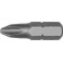 Embout semi-dur, pour vis cruciforme 1/4'' PH, 25 mm de long, Dimensions : PH 0, Long. totale 25 mm