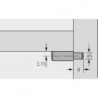 Taquet support 5mm chromé (Par 100)