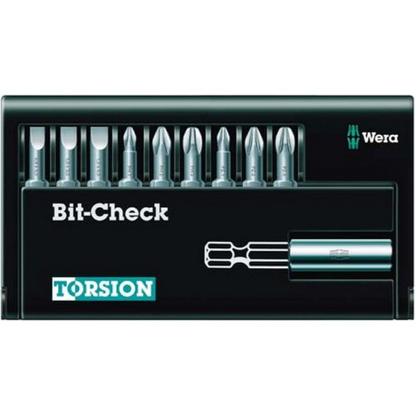 Assortiment d'embouts, fente/PH/PZ, 10 pièces, Check