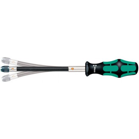 Porte-embout à main avec mandrin à serrage rapide et queue flexible 1/4" Wera 1 PCS