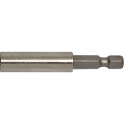 Porte-embouts pour embouts 1/4'' à tige à 6 pans, douille en acier inoxydable, Plage de Long. : 52-60 mm, Long. totale 73 mm