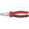 Pince universelle en acier spécial pour outils, tête chromée, poignées à gaine en plastique, Long. : 180 mm, Capacité de coupe du Ø du fil dur 2,2 mm