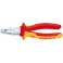 Pince universelle VDE en acier spécial pour outils, tête chromée, poignées à gaine en plastique, Long. : 160 mm, Capacité de coupe du Ø du fil dur 2,0 mm