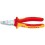 Pince universelle VDE en acier spécial pour outils, tête chromée, poignées à gaine en plastique, Long. : 180 mm, Capacité de coupe du Ø du fil dur 2,2 mm