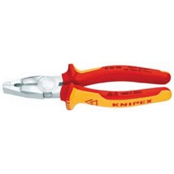 Pince universelle, VDE, Long. : 160 mm, Capacité de coupe du Ø du fil dur 2,0 mm, Capacité de coupe du Ø de la corde à piano 1,5 mm