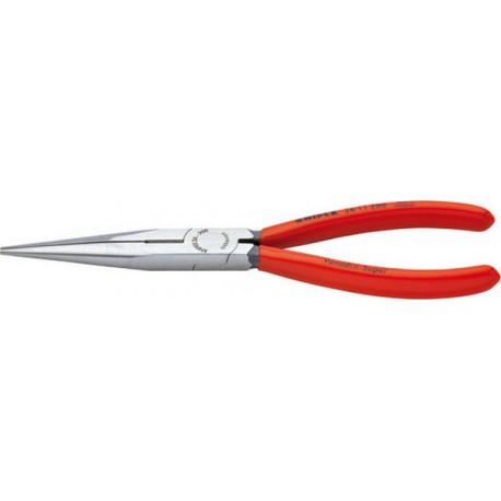 Pince bec de cigogne, droite, en acier électrique au vanadium, tête polie, poignées à gaine en plastique, Long. : 200 mm