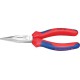 Pince d'électronicien, forme droite, en acier au chrome vanadium, tête polie, poignées à gaine en plastique, Long. : 160 mm