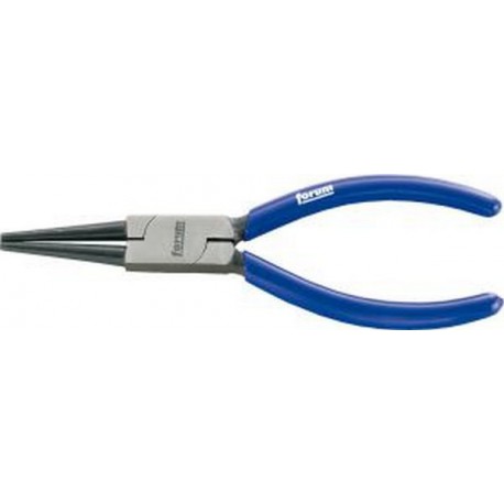 Pince à becs longs, becs longs et ronds, en acier au chrome vanadium, tête polie, poignées à gaine en plastique, Long. : 160 mm, Long. des becs 41,0 mm