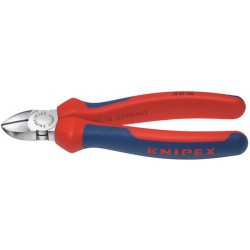 Pince coupante diagonale chromée avec branches multicomposant 140mm KNIPEX 1 PCS
