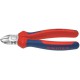 Pince coupante de côté, tête chromée, poignées à gaine en plastique, Long. : 160 mm, Capacité de coupe pour fil semi-dur Ø 2,8 mm, fil dur Ø 2,0 mm