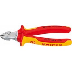 Pince coupante latérale à dénuder, tête chromée, isolée jusqu'à 1000 V, Long. : 160 mm