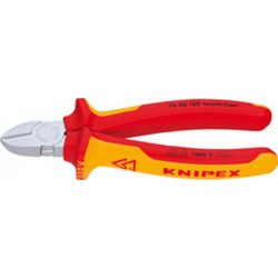 Pince coupante diagonale VDE avec branches multicomposant 140mm KNIPEX 1 PCS