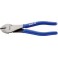 Pince coupante latérale démultipliée, Acier Vanadium, tête polie, poignées à gaine en plastique, Long. : 180 mm
