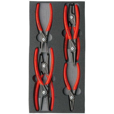 Jeu de pinces de précision pour circlips, Quantité : 6 pièces