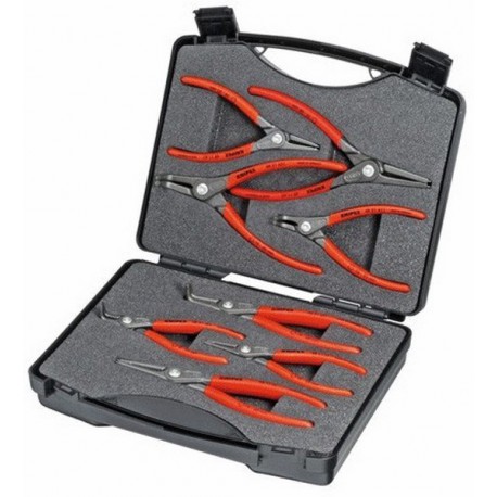 Jeu de pinces de précision pour circlips, Quantité : 8 pièces