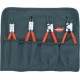 Jeu de pinces pour circlips, 4 pièces, Quantité : 4 pièces