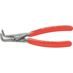 Pince à circlips extérieurs de précision, modèle courbé, Dimensions : A 11, Ø d'arbre 10-25 mm, Long. 130 mm