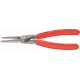 Pince de précision pour circlips intérieurs, becs droits, Dimensions : J 0, Ø d'alésage 8-13 mm, Long. 140 mm