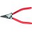 Pince pour anneaux de retenue, Dimensions : G 0, Ø d'arbre 1,5-4,0 mm, Long. 140 mm