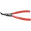 Pince pour circlips extérieurs, becs courbés à 45°, Dimensions : A 02, Ø d'arbre 3-10 mm, Long. 130 mm