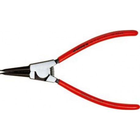 Pince pour circlips extérieurs, modèle droit, en acier inoxydable au chrome vanadium, pointes antidérapantes, Dimensions : A 4, Ø d'arbre 85-140 mm