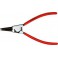 Pince pour circlips extérieurs, modèle droit, en acier inoxydable au chrome vanadium, pointes antidérapantes, Dimensions : A 4, Ø d'arbre 85-140 mm