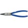 Pince pour circlips intérieurs, modèle droit, en acier au chrome vanadium, Dimensions : J 1, Ø d'alésage 12-25 mm, Long. 140 mm