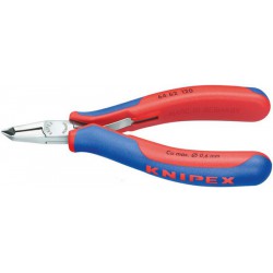 Pince coupante frontale électronique, Modèle : Mini-taillant à petite facette, tête coudée à 65°, Long. 120 mm