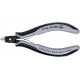 Pince coupante latérale de précision pour électronicien ESD, à biseau, Modèle à petite facette, tête mini, Long. 120 mm