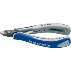 Pince coupante latérale de précision pour l'électronique, sans facette, Modèle Sans facette, tête mini, Long. 120 mm
