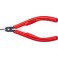 Pince coupante latérale d'électronicien, tête brunie, à facette & retenue du fil, Long. 125 mm