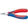 Pince de préhension électronique, Modèle : Becs pointus et ronds pour plier les ?illets en fil, Long. 115 mm, Long. des becs 22,5 mm