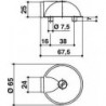 Butoir de porte TZ 5000 Acier inoxidable
