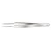 Brucelles de précision, becs 'aiguille', Pointes : pointu, droit, extra fin, Surfaces de préhension lisse, Surface antireflet mat