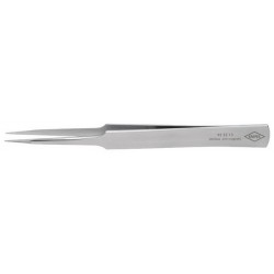 Brucelles de précision, becs 'aiguille', Pointes : droit, forme américaine, pointu, extra fin, Surfaces de préhension lisse, Surface antireflet mat