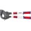 Coupe-câbles avec poignées télescopiques, Ø de la capacité de coupe : 60 mm, Section du conducteur 740 mm², Long. 630-830 mm