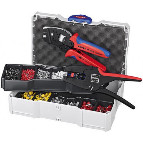 Coffret de sertissage n° 97 90 24 pour cosses 1252 pièces, pour section de conducteur : 0,5-10 mm²