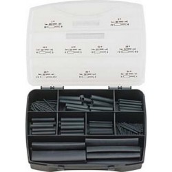 Assortiment de gaines thermorétractables flexibles, Température mini. de rétrécissement : +90 °C, Température de service -55 à +135 °C
