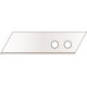 Couteau de sécurité SECUNORM PRO 40, Désignation : Lame de rechange standard, paquet de 10, Dimensions 60 x 19 x 0,63 mm