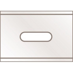 Couteau de sécurité SECUPRO MARTEGO/SECUPRO MERAK, Désignation : Lame de rechange inoxydable, paquet de 10, Dimensions 26 x 18,5 x 0,4 mm